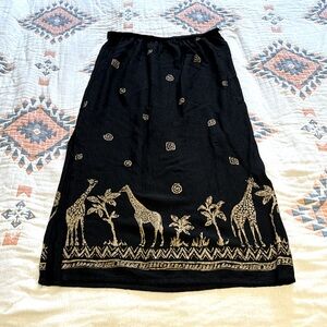Vintage Printed Skirt